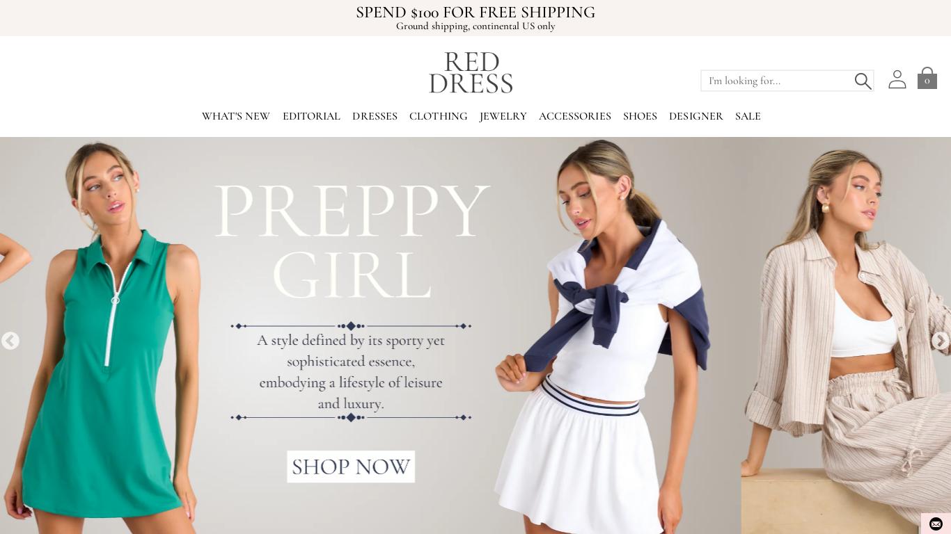 Explore Red Dress, your premier online women's clothing store in the USA since 2005. Discover a curated selection of classic and timeless women's clothing, including more than just red dresses. Elevate your style with our sophisticated collection today!