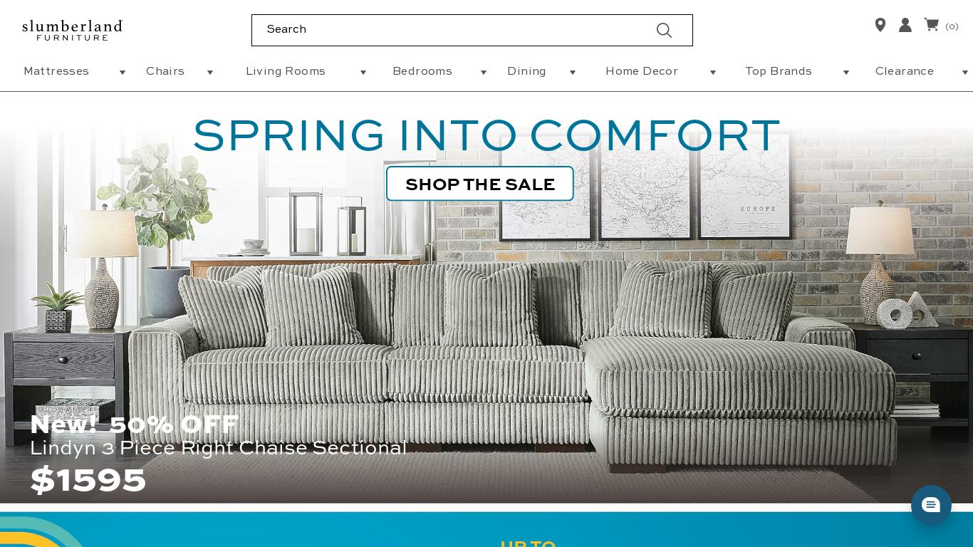Shop furniture, mattresses & home decor at Slumberland Furniture! Family-owned & trusted. Free shipping available. Visit a store or shop online today!