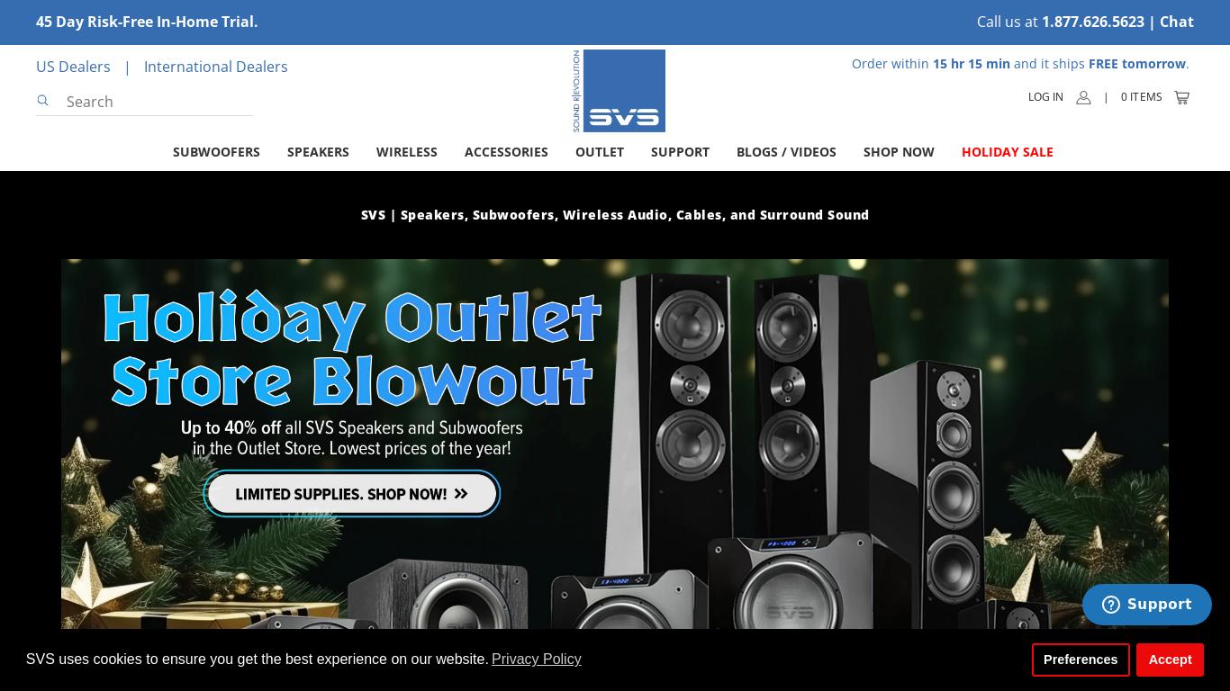 SVS builds speakers, subwoofers and audio accessories for music and home theater surround sound systems. Proudly engineered in Youngstown, Ohio.