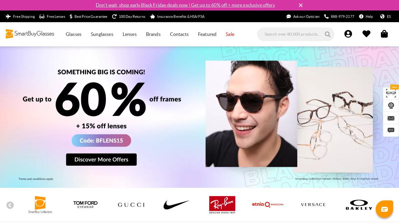 Buy 80,000+ designer sunglasses & glasses online. Top Brands, Best Prices! Plus Free Shipping and 100 day returns.